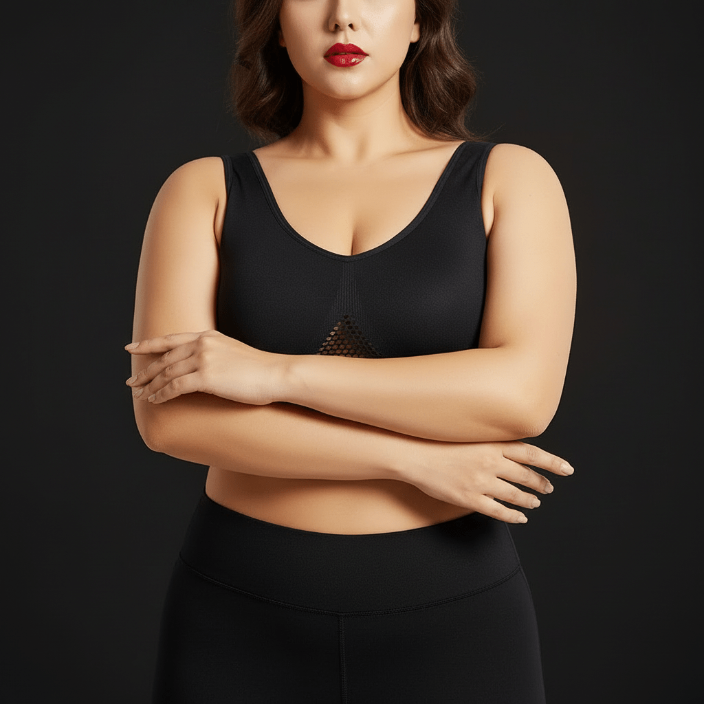 Design raffiné d’une brassières sport femme avec motif délicat et confort premium