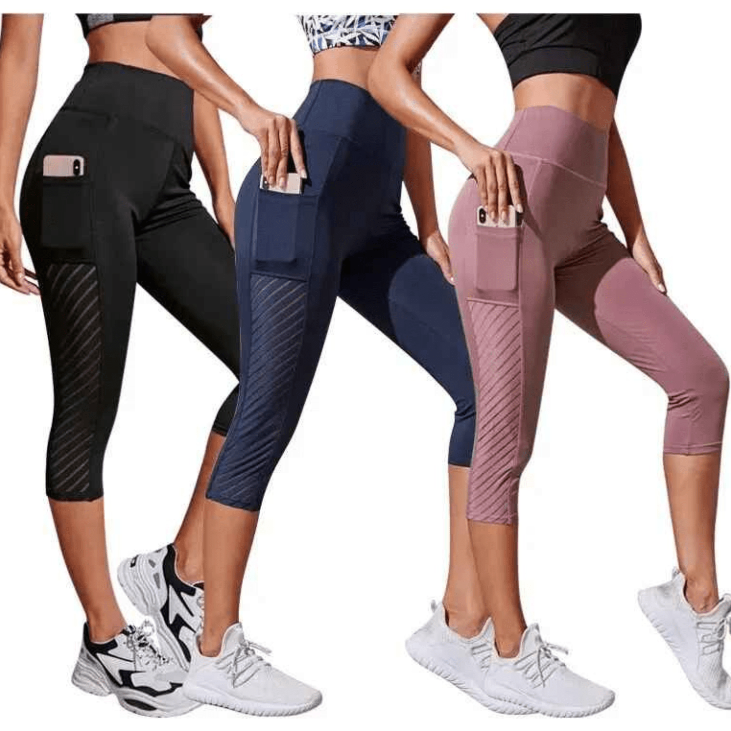 Effet gainant et sculptant du legging capri taille haute sublimant naturellement la silhouette féminine sans compression excessive