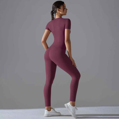 Ensemble yoga respirant tissu technique quatre directions
