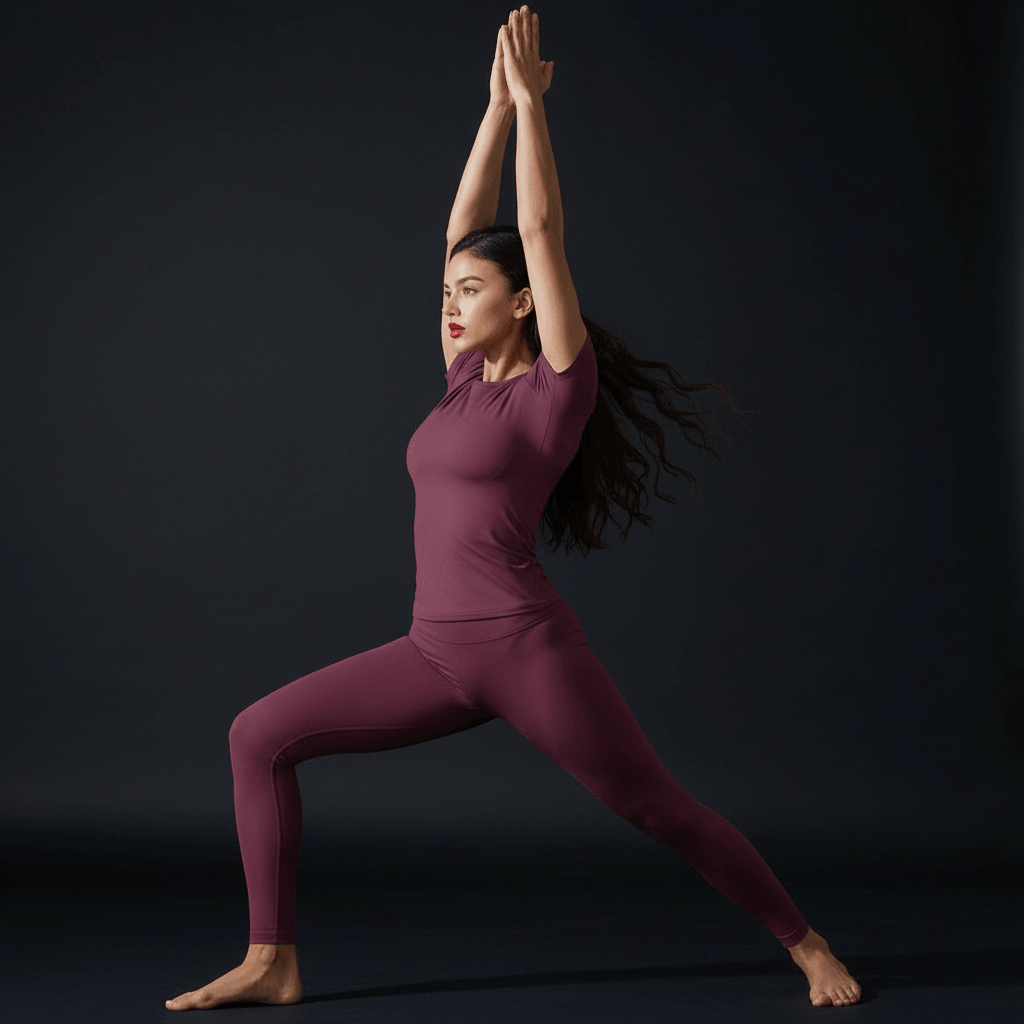 Ensemble yoga respirant tissu technique quatre directions