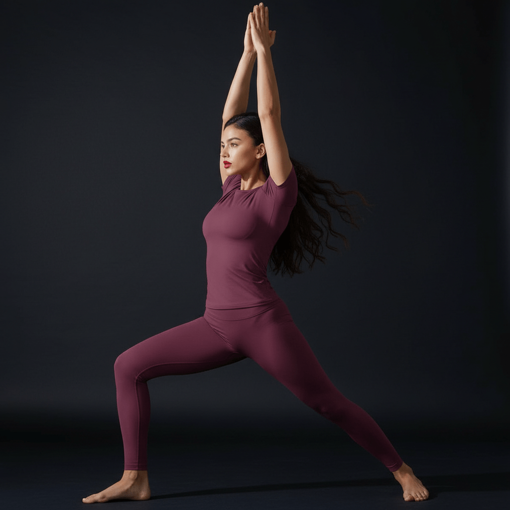 Ensemble yoga respirant tissu technique quatre directions