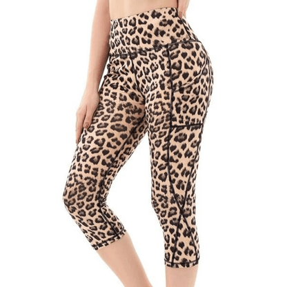 Extensibilité exceptionnelle et tissu stretch du legging court permettant liberté de mouvement totale fitness