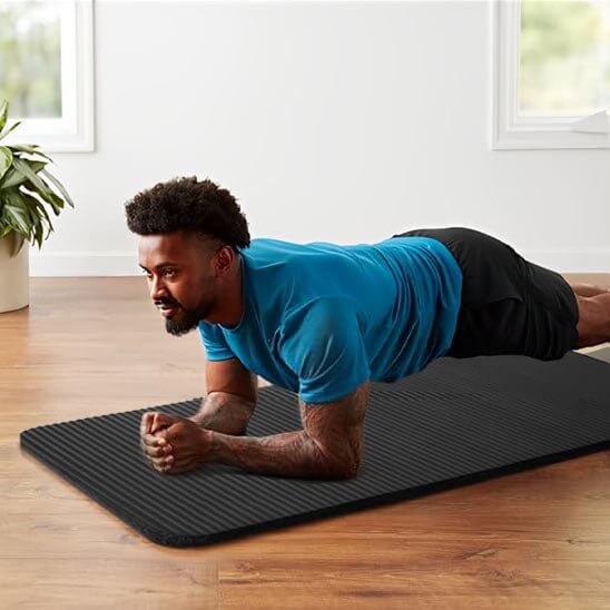 Face contact sol tapis de gym motifs vagues antidérapants NBR stabilité parquet carrelage