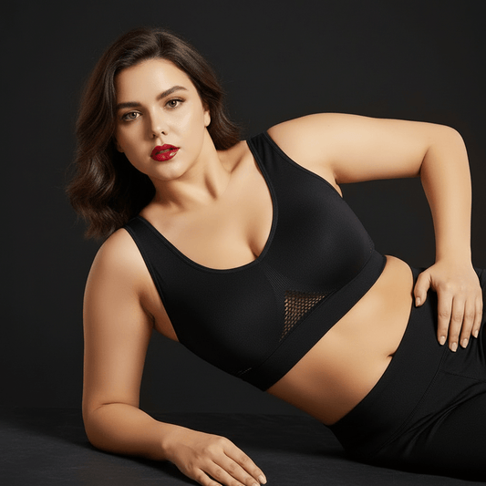 Femme en fitness portant une brassière de sport maintien fort pour un soutien maximal