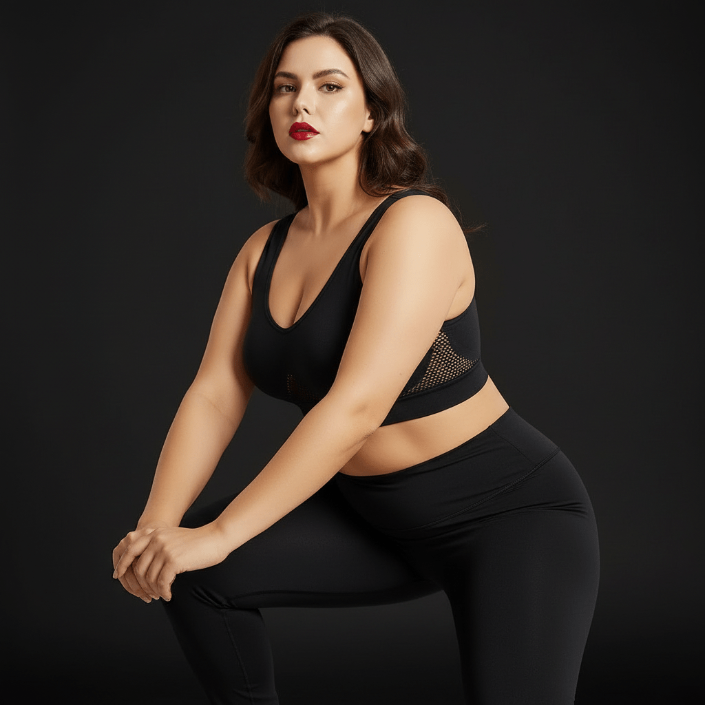 Femme en séance de yoga avec une brassière sport femme élégante et performante