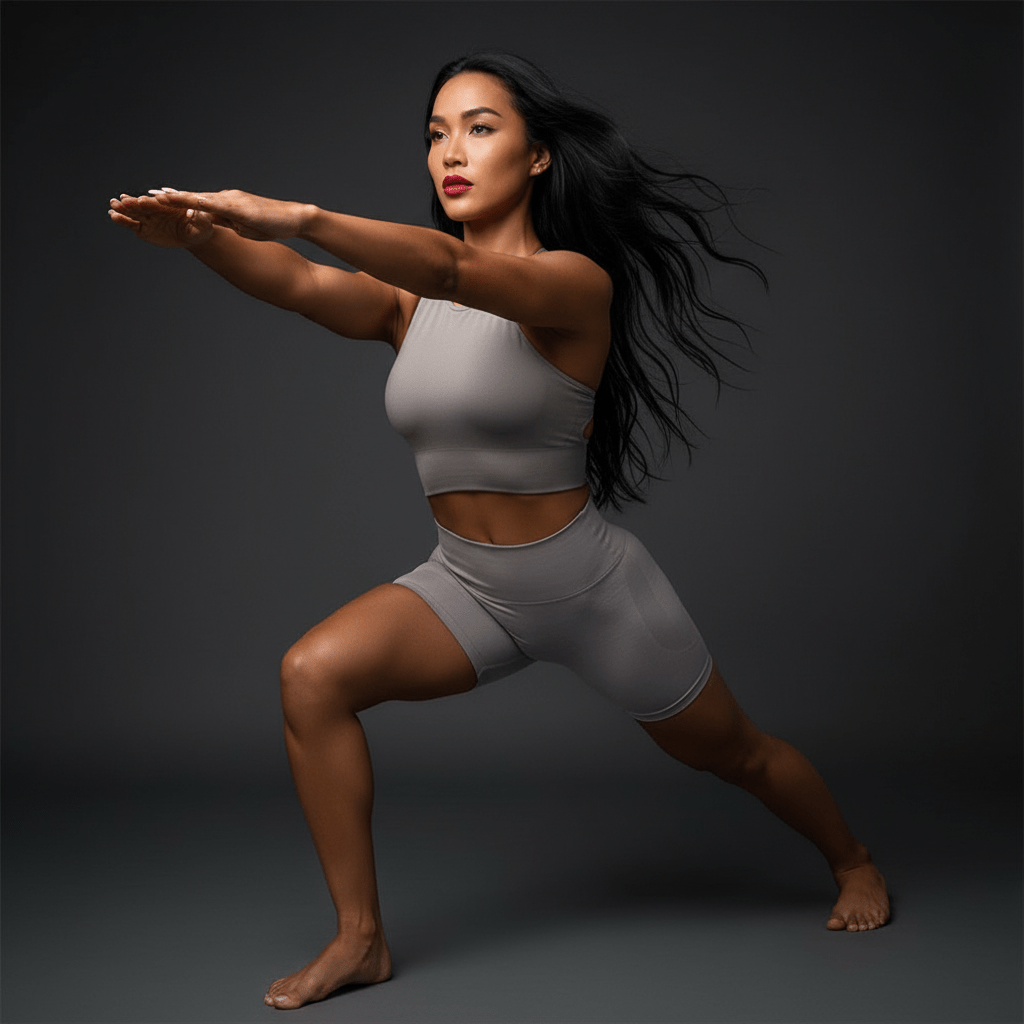 Femme pratiquant le yoga avec sports yoga bra seamless confortable liberté de mouvement