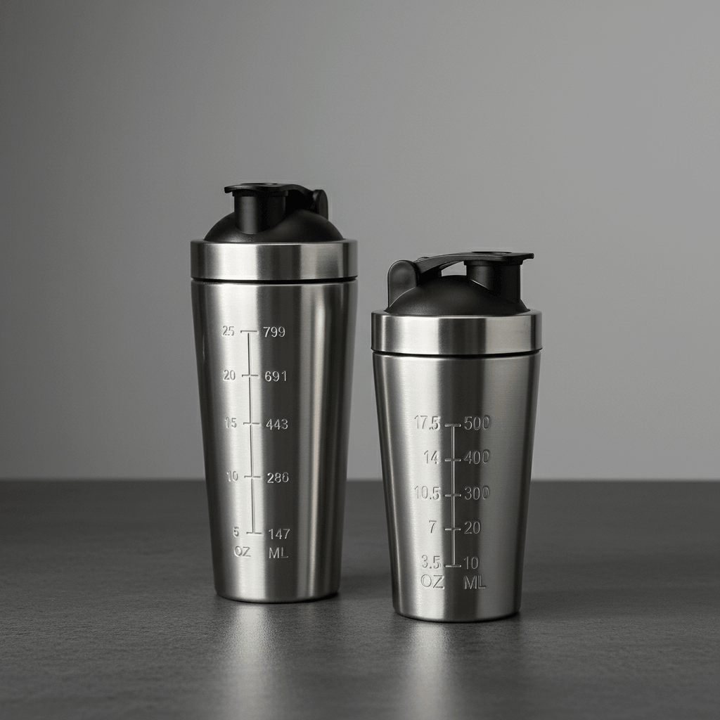 Finition silver élégante shaker premium étanchéité hermétique absolue"
