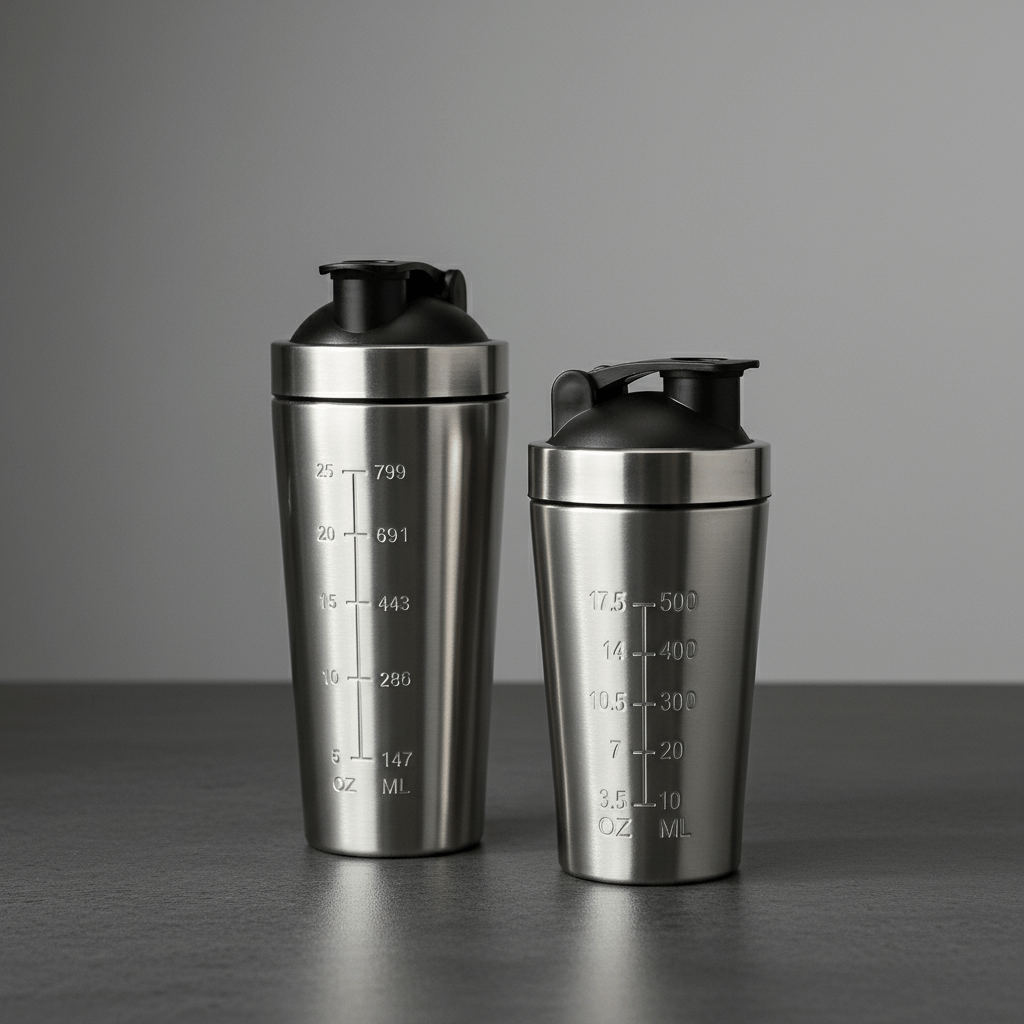 Finition silver élégante shaker premium étanchéité hermétique absolue"