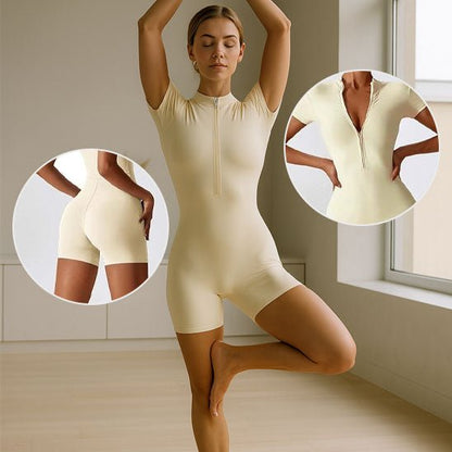 Finitions coutures plates tenue yoga confort optimal