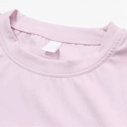 Finitions t shirt femme premium coutures plates confort