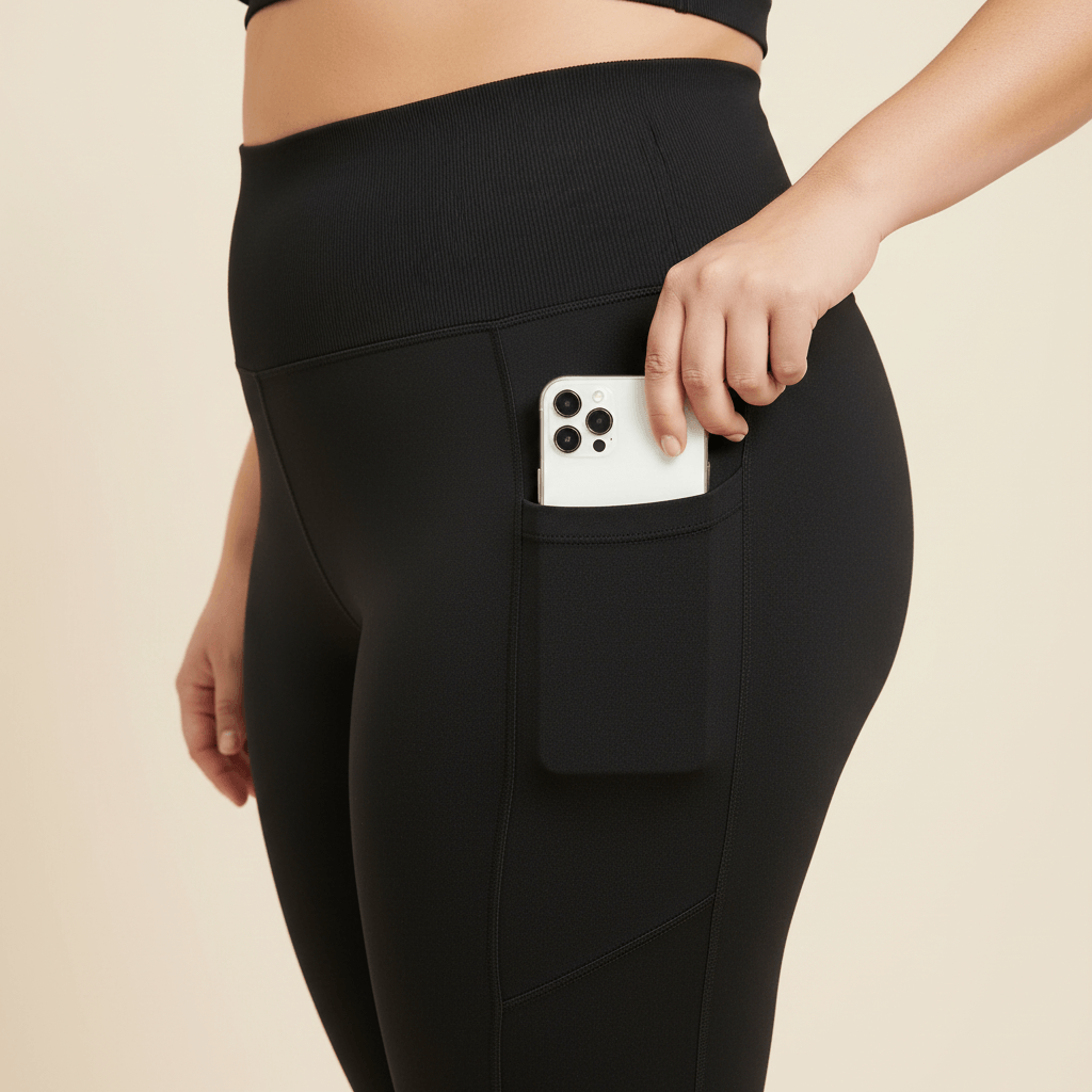 Legging Flare Grande Taille – Évasé Taille Haute à Poches