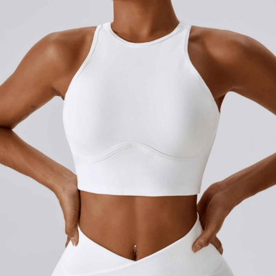 Haut sport côtelé push up maintien parfait musculation fitness