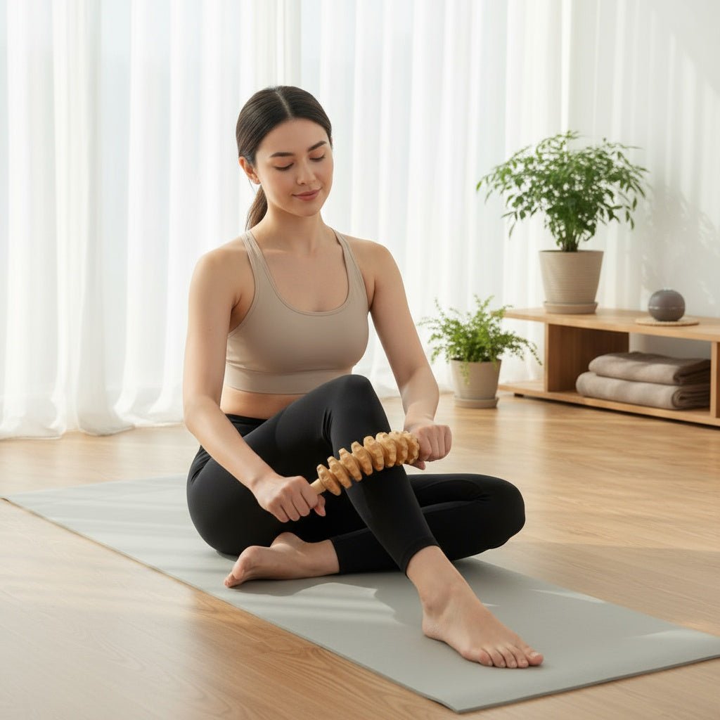 Le bâton de massage en bois, un outil de maderothérapie pour un usage à domicile.