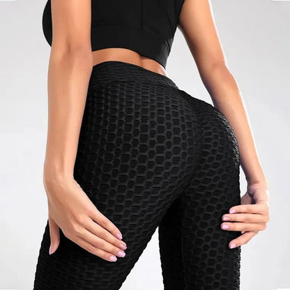 Legging anti cellulite efficace femme sport noir compression ciblée push up ceinture haute