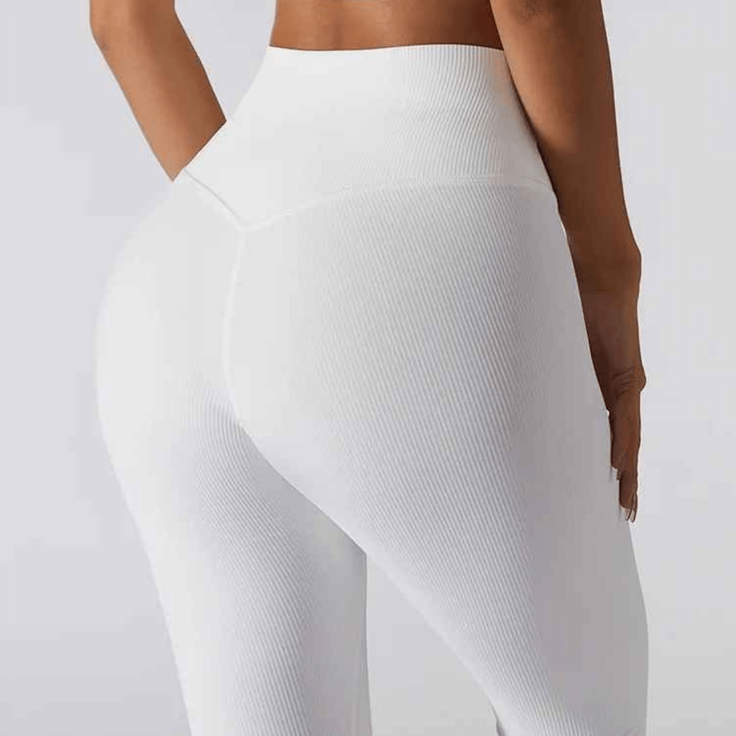 Legging blanc femme push-up anti-jaunissement durabilité exceptionnelle
