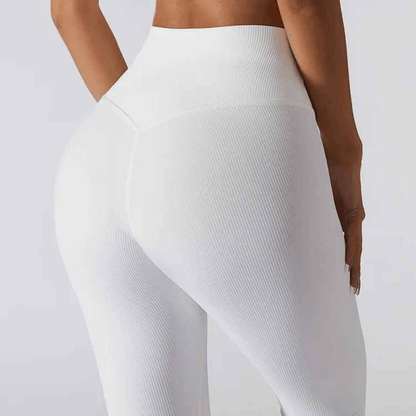 Legging blanc femme push-up anti-jaunissement durabilité exceptionnelle