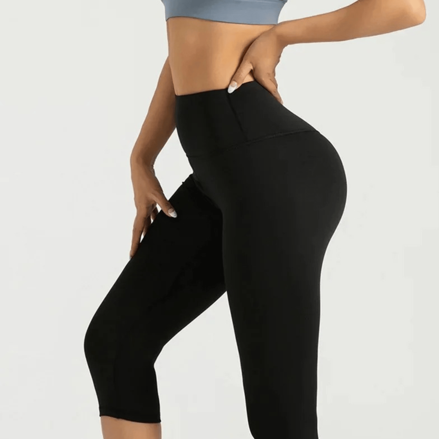 Legging court femme ¾ respirant composition polyester spandex premium