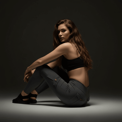 Legging cargo  transformable, parfait pour un look de jour décontracté et facilement adaptable pour une sortie en soirée