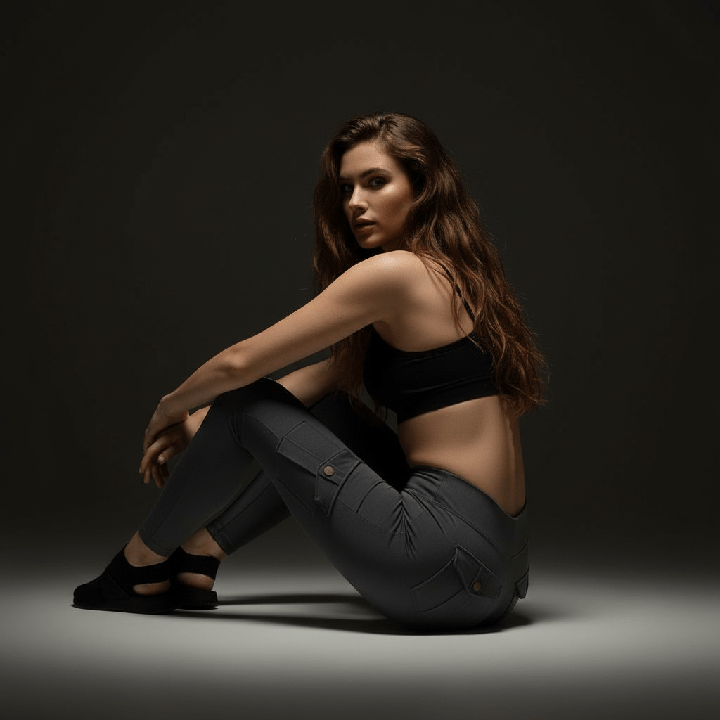 Legging cargo  transformable, parfait pour un look de jour décontracté et facilement adaptable pour une sortie en soirée