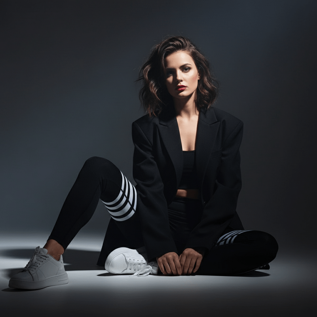 Legging femme confortable avec motif rayures pour le fitness et le quotidien