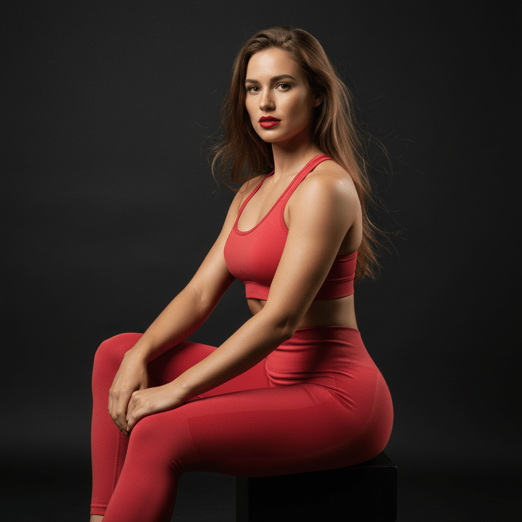 Legging femme sport Contour disponible en 3 couleurs : rouge brique, noir et rose fushia