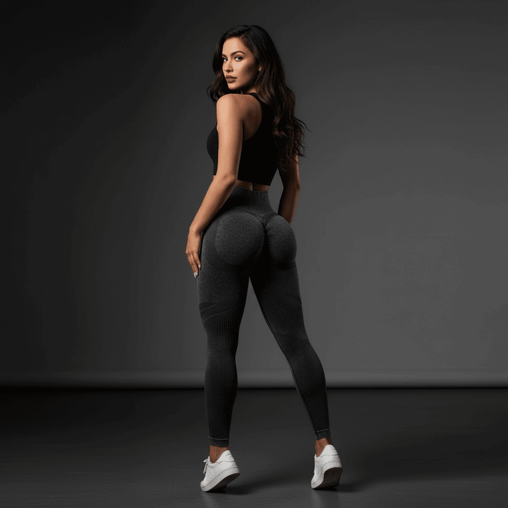 Legging Strong Push Up – Taille Haute sans Couture & Effet Galbant - Positiflow