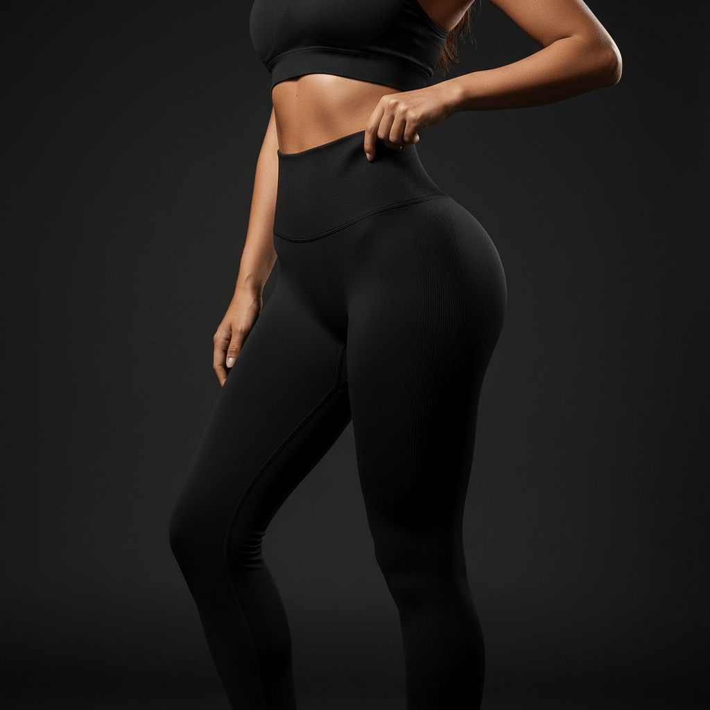 Legging push up compression ciblée coupe spéciale fesses aspect rond volumineux