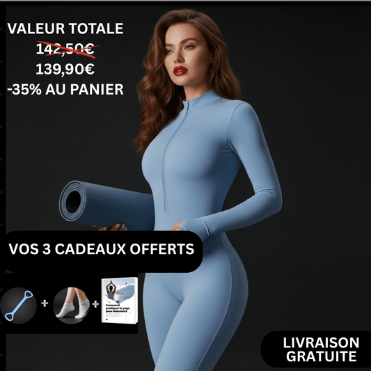 Pack Mon Sanctuaire Yoga complet combinaison tapis chaussettes bande e-book