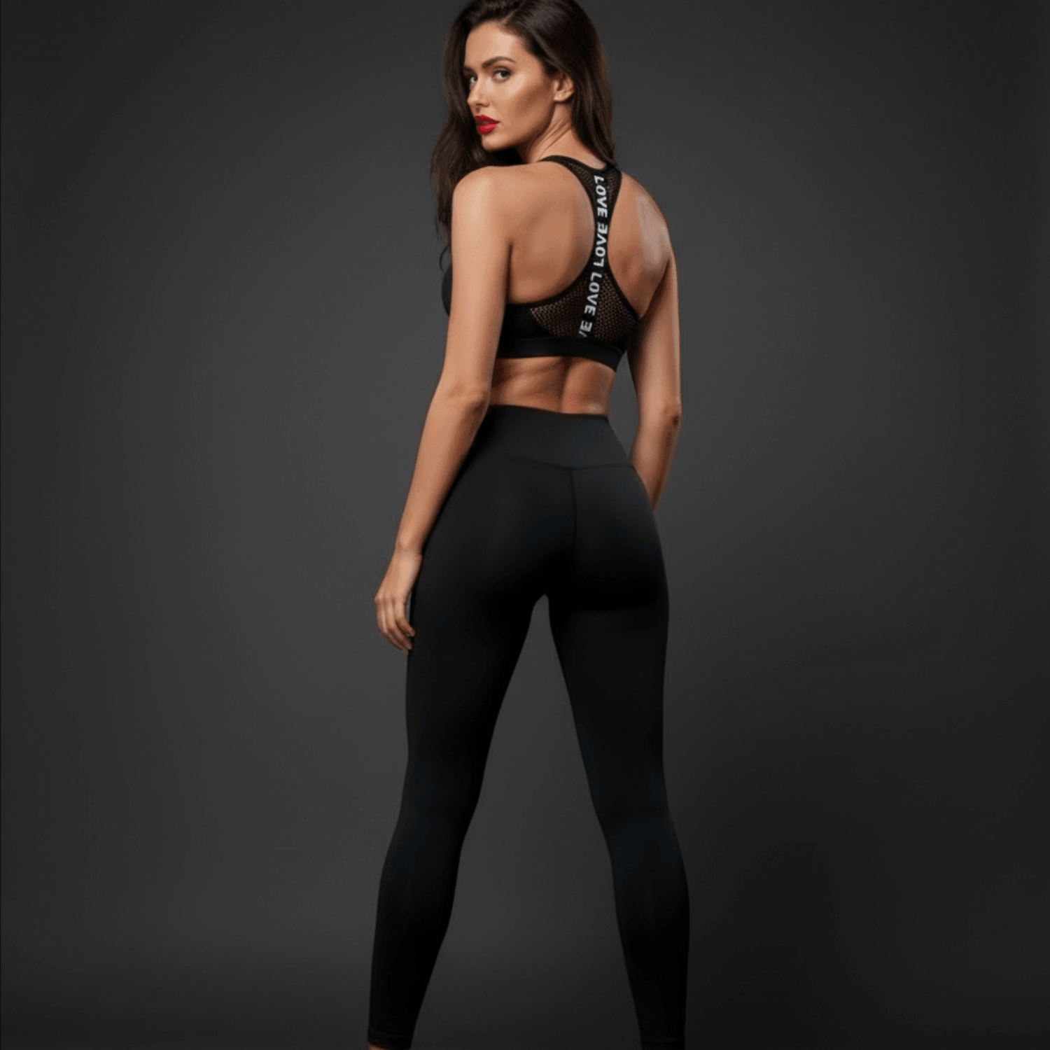 Pack fitness femme noir premium legging respirant brassière sans armatures