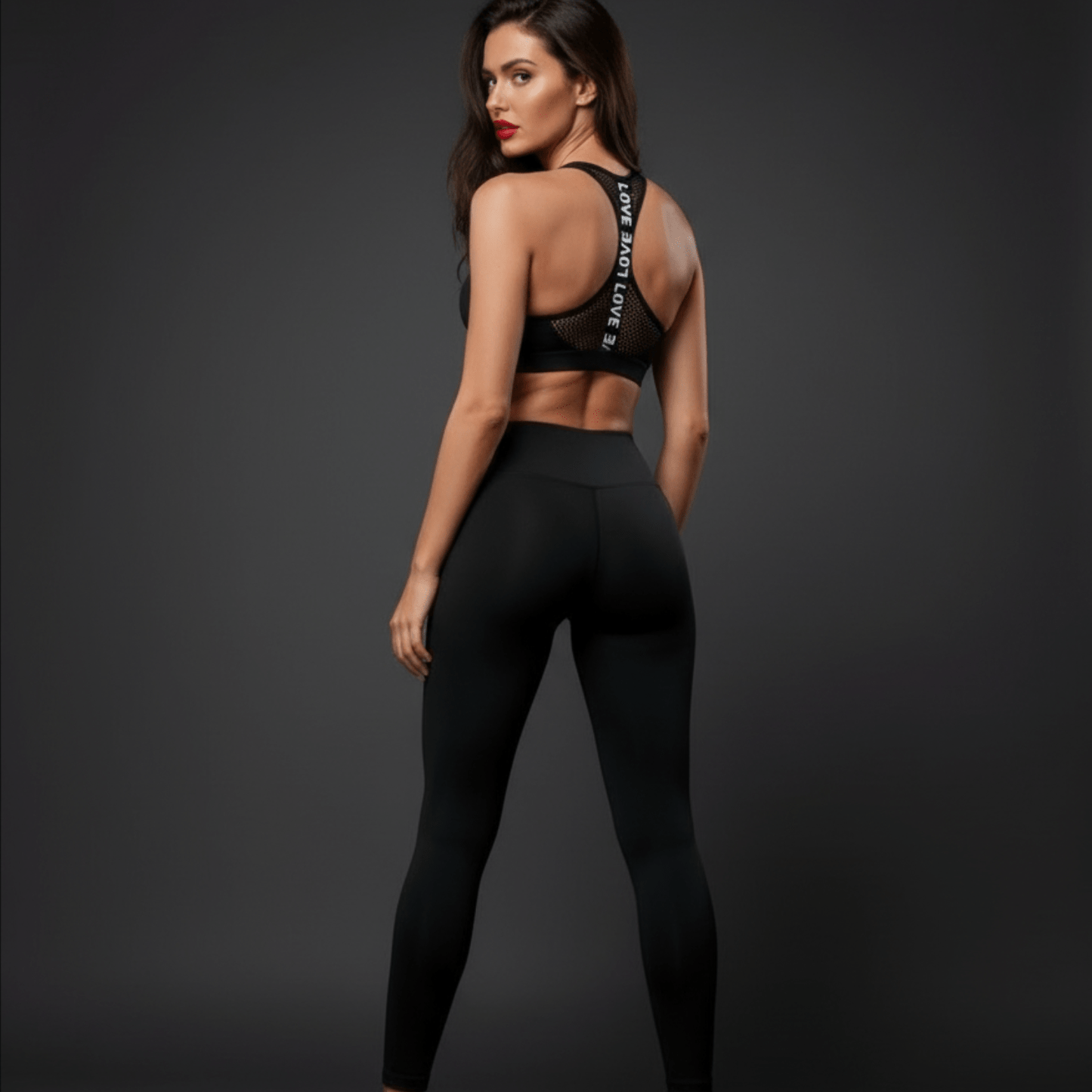Pack fitness femme noir premium legging respirant brassière sans armatures
