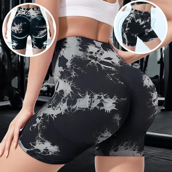 Polyvalence shorts tie-dye yoga running fitness, adaptabilité complète activités sportives