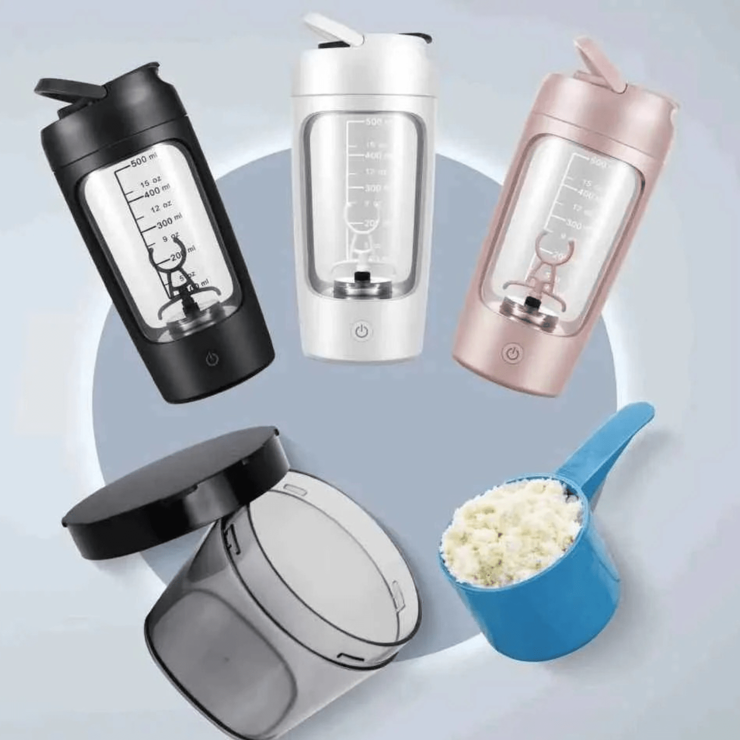 Préparation rapide de shake protéiné à l’aide du shaker électrique connecté