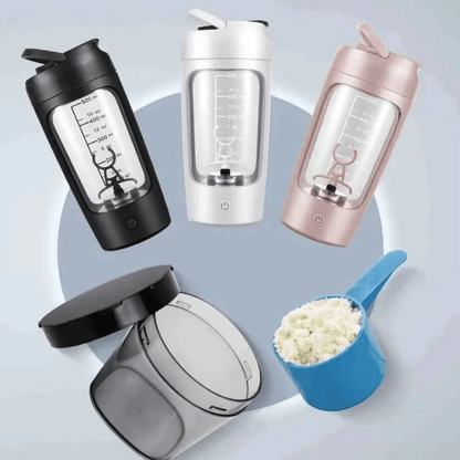Préparation rapide de shake protéiné à l’aide du shaker électrique connecté