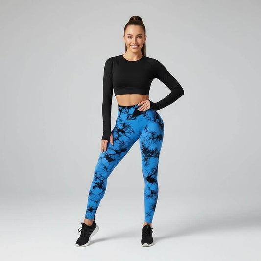 Sensation de ne rien porter avec ce legging sport femme, grâce à sa composition légère en nylon et élasthanne.