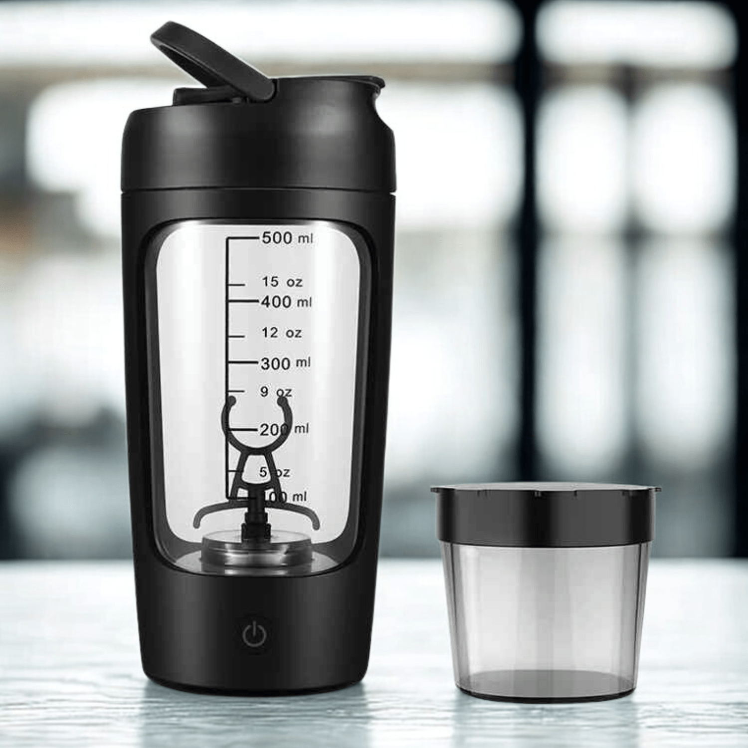Shaker électrique sans fil avec simple bouton, mélange homogène en quelques secondes
