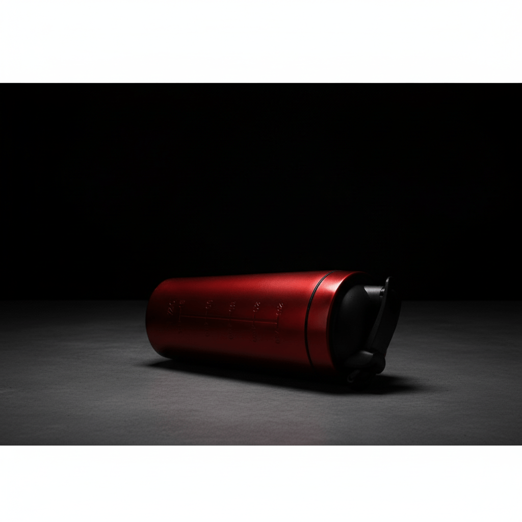 Shaker anti-fuite rouge démonstration étanchéité - Gourde shaker inoxydable rouge système protection triple