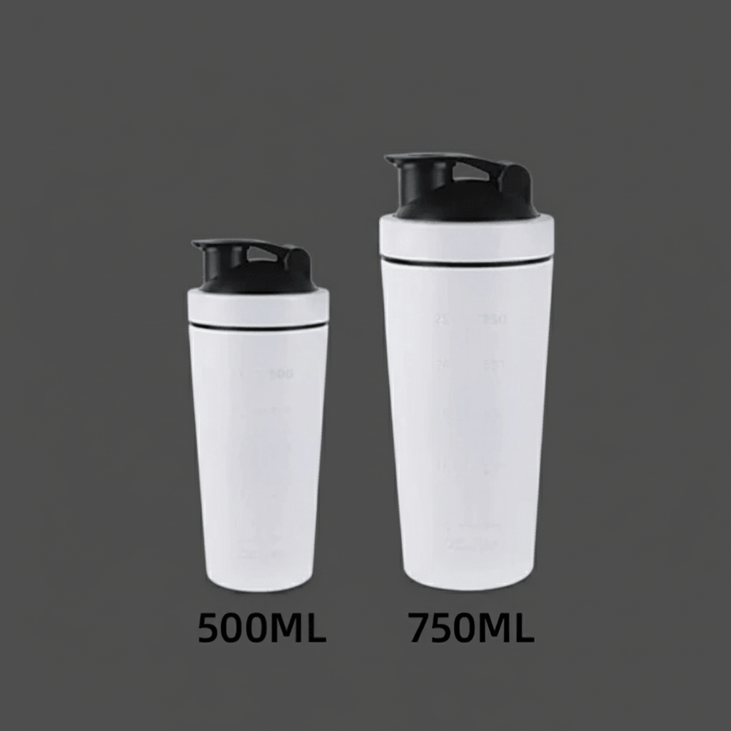 Shaker blanc élégant design pur sophistication fitness