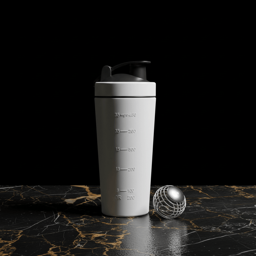 Shaker inoxydable rouge préparation protéine - Gourde shaker protéine rouge mélange poudre dissolution parfaite