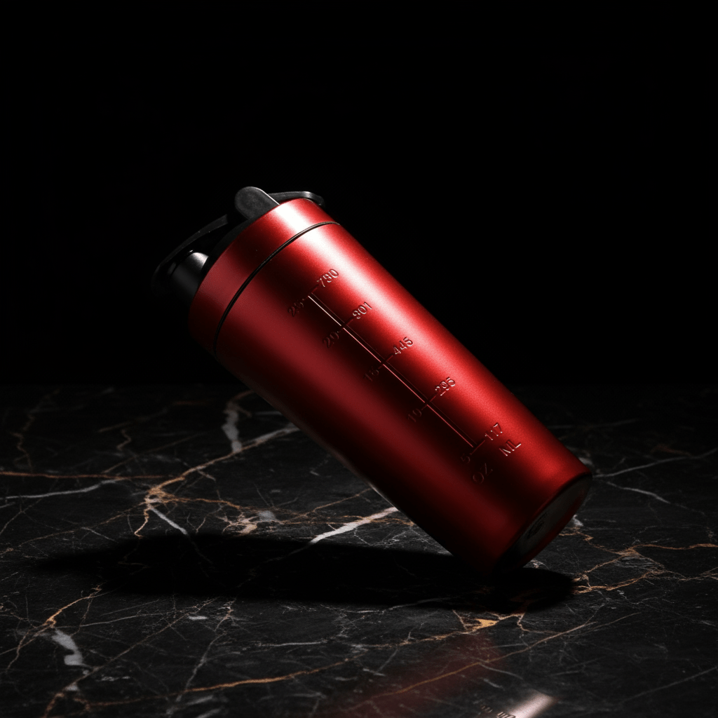 Shaker inoxydable rouge vs shaker plastique - Gourde shaker protéine rouge durabilité supérieure qualité