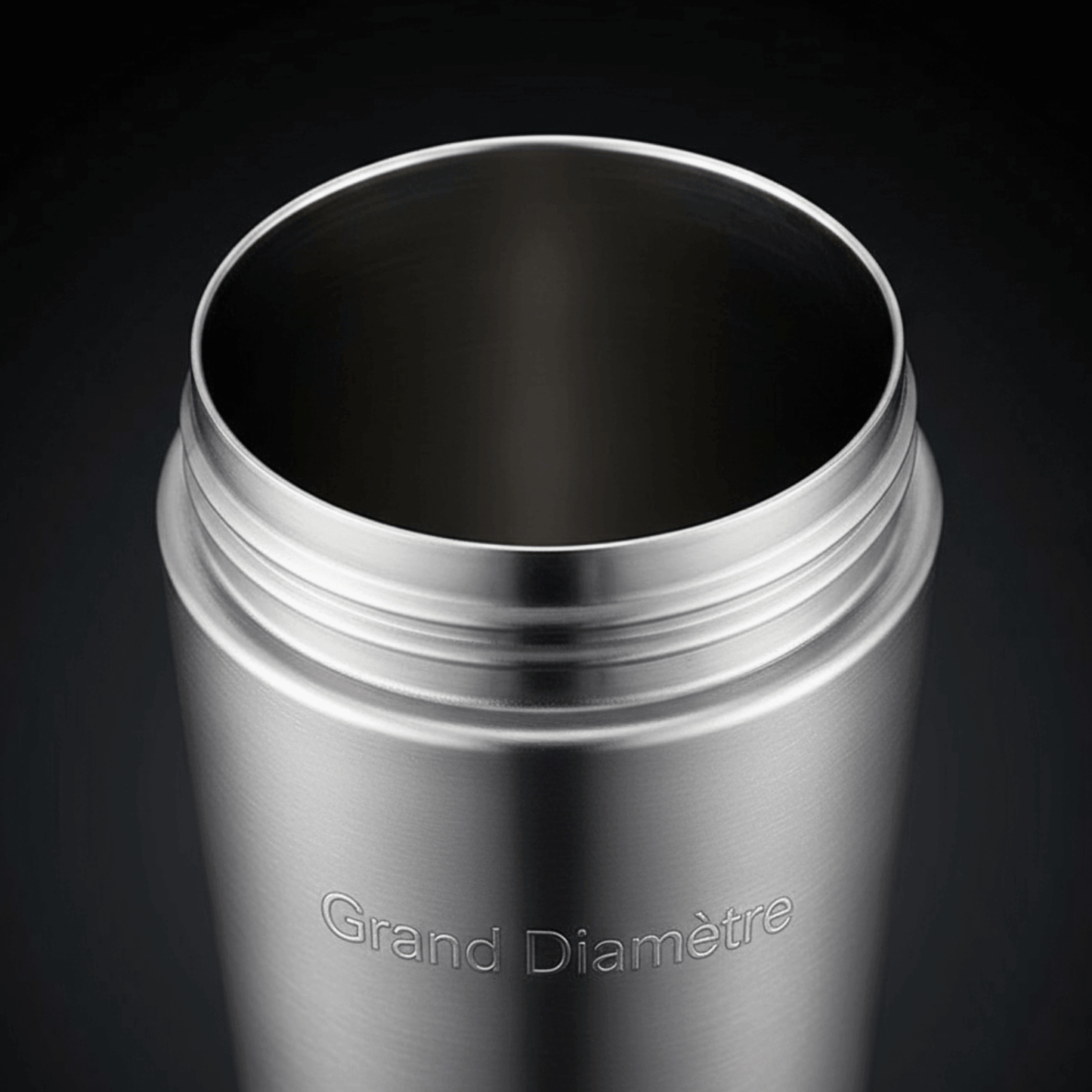 Gobelet shaker en acier inoxydable à grand diamètre, sans couvercle, prêt à contenir des boissons nutritives pour le Shaker Protéine.