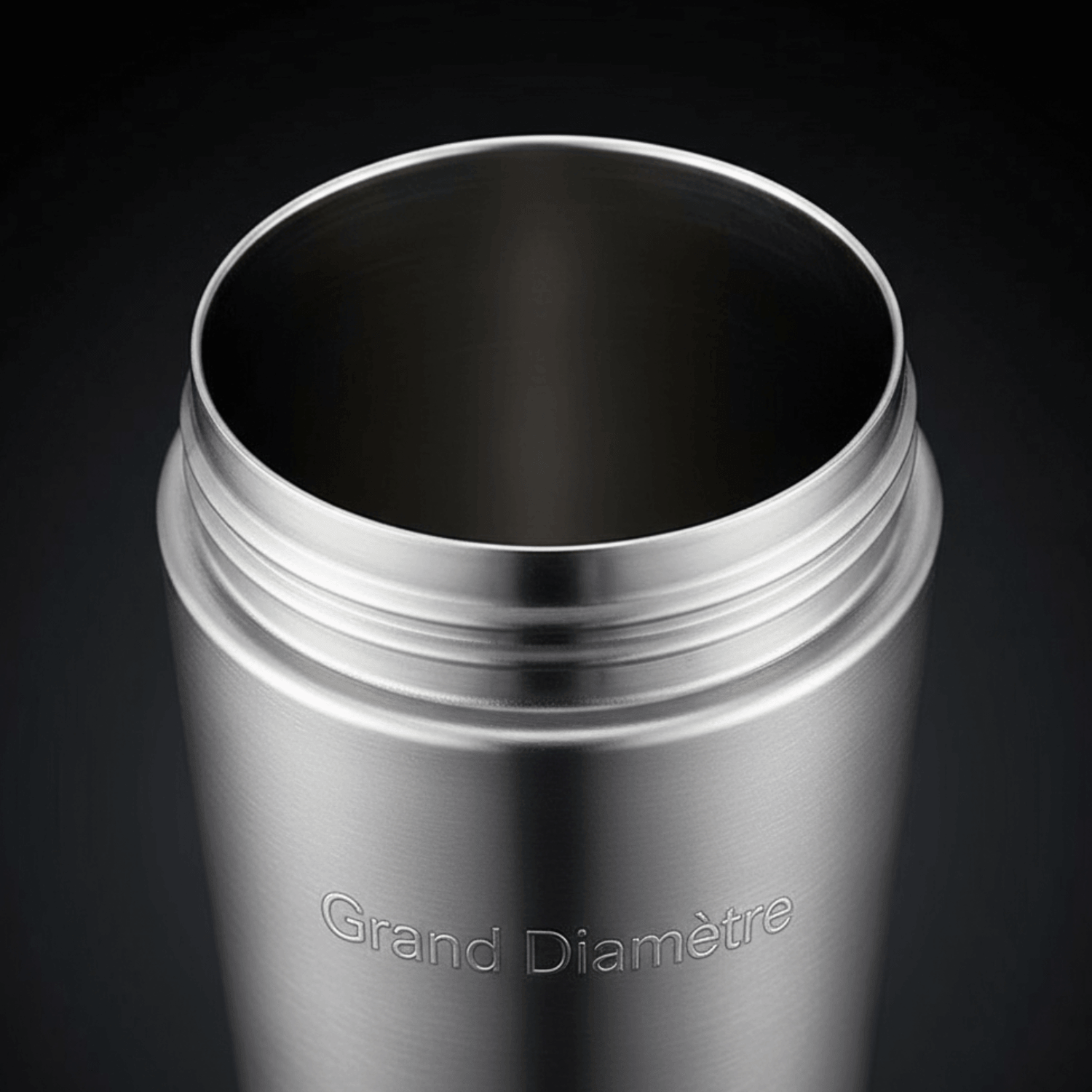 Gobelet shaker en acier inoxydable à grand diamètre, sans couvercle, prêt à contenir des boissons nutritives pour le Shaker Protéine.