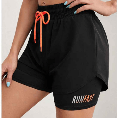 Short running femme haute performance anti-frottement taille haute confort maximal course