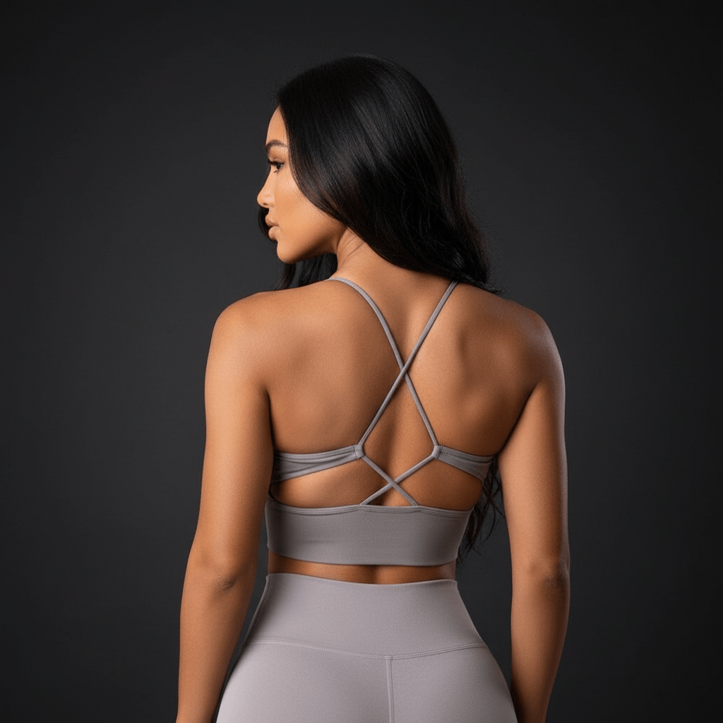 Soutien-gorge yoga bra nylon spandex respirant évacuation humidité tissu technique performance