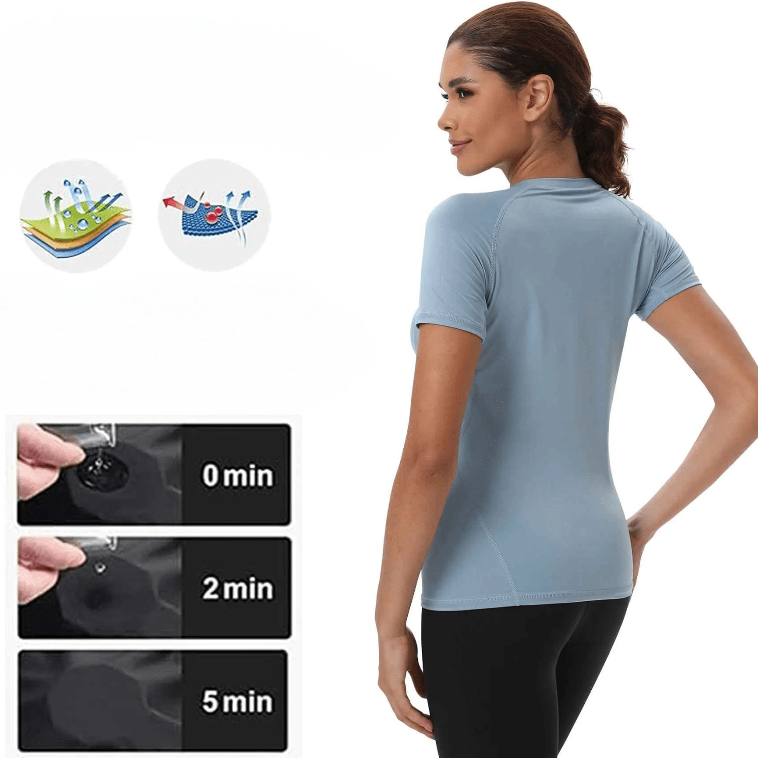 Sport quotidien t shirt de compression polyvalence confort