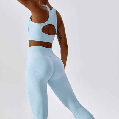 Sport soutien-gorge côtelé coussinets amovibles confort optimal