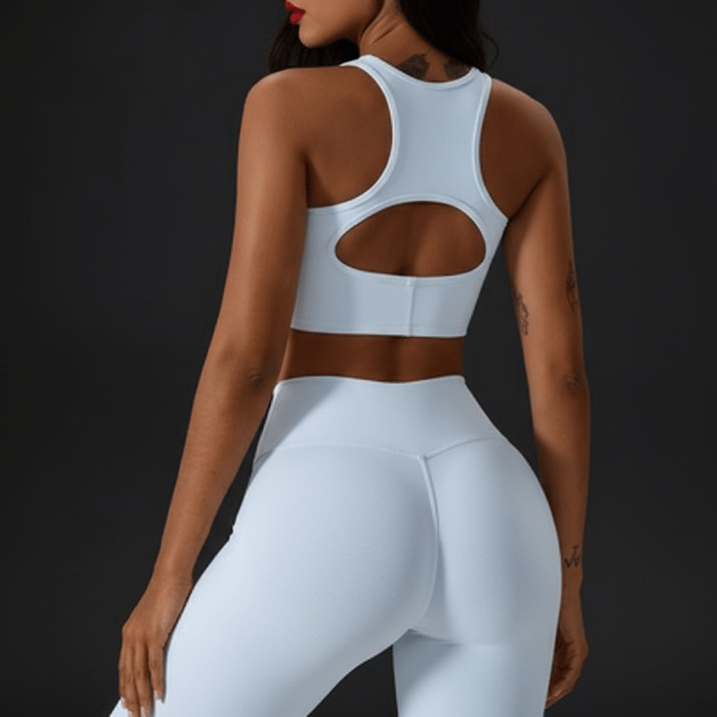 Sport soutien-gorge côtelé coussinets amovibles confort optimal