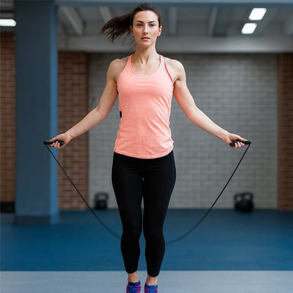Sportive entraînement corde a sauter ergonomique salle sport domicile