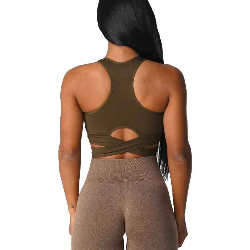 Style dos nageur brassière sport femme mode sportive