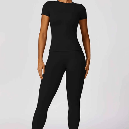 T shirt femme coupe ajustée sport yoga liberté mouvement