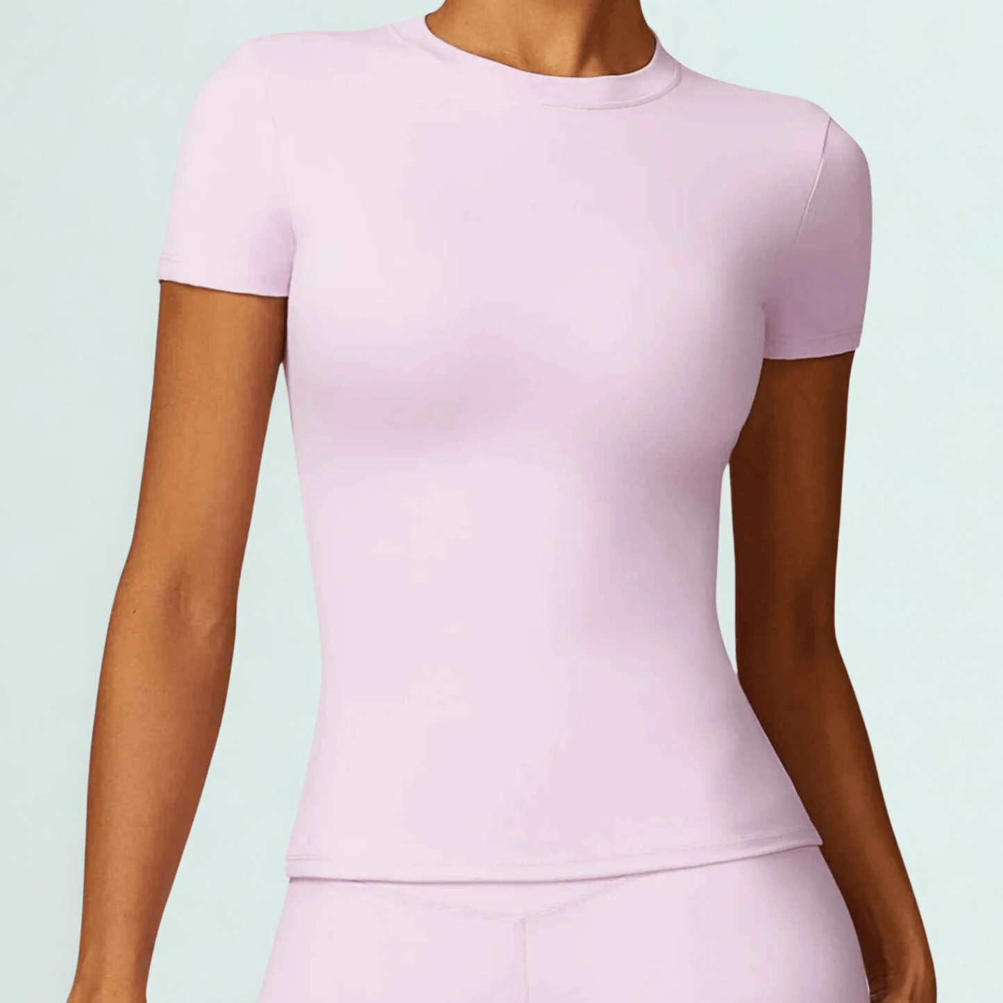 T shirt femme slim fit rose sport technique respirant femme